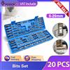 NONE Podofo Set di 20 Punte per Trapano a Percussione SDS Plus 5-20mm con Punta in Carburo, Kit per Trapano a Percussione per Cemento, Mattoni e Muratura, Include Sega a Tazza per Foratura di Cemento,