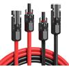 GLIESE Cavo di prolunga fotovoltaico da 1/2/3/15 metri con connettore, DC 1000V, IP67 resistente ai raggi UV, disponibile in varie lunghezze, adatto per pannelli solari, centrali elettriche da balcone e case