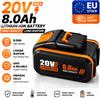 Makita Batteria di ricambio agli ioni di litio da 20V 8000mAh compatibile con gli utensili elettrici Worx WX390 WX176 WX166.4 WX372.1 WX800 WX678 WX550 WX532 WG894E WG629E WG329E Batteria ricaricabile ad
