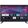 MAJESTIC Smart TV 24 Pollici LED ST24VD V3 VIDAA WiFi HD Ready DVB-T2 DVB-S2 Satellitare Netflix Prime 3 HDMI 2 USB CAM CI+ Hotel
