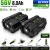 Makita Batteria al litio di ricambio da 56V 8.0Ah 8000mAh per utensili elettrici a batteria 56V BA2800 BA2800T BA4200 BA4200T BA1400, batteria ad alta capacità con indicatore LED e protezione BMS, spedizione