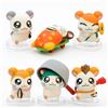 Bandai Mini Statuetta Hamtaro, Personaggio Anime Carino, Modellino di Criceto, Ornamento da Scrivania, Giocattolo da Collezione, Regalo per Fan