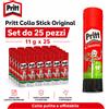 Pritt Confezione da 25 Pritt Colla Stick 11 g, colla solida per carta, cartoncino, scuola, ufficio, cancelleria e lavori creativi
