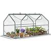 Outsunny Serra da Giardino Mini Serra con 2 Finestre Avvolgibili Copertura in PVC 120 x 60 x 60 cm Trasparente