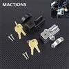 MACTIONS MC STORE accessori moto universali blocco casco moto per Harley Chrome Black 7/8 ''Tube