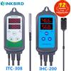 INKBIRD Combo Set Controller di umidità digitale precablato per stadio Dural IHC200 e regolatore di temperatura di raffreddamento del riscaldamento ITC-308
