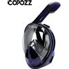 COPOZZ Scuba Caccia subacquea Maschera subacquea Anti Fog Snorkel Maschera Respirazione per fotocamera Gopro Uomo Donna Maschera a pieno facciale Adulto