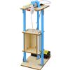 Bffcnl Set di Costruzione Fai-da-Te per Modellini di Ascensore per Bambini, Kit di Esperimenti Scientifici di Ingegneria in Legno, Pacchetto Educativo per Lo