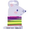Folia 33177 Finger Twist - Ripiglino, Gioco a Filo, Effetto Arcobaleno, Circa 160 cm di Lunghezza, Gioco per Dita, per Ragazzi e Ragazze a Partire dai 5 Anni