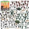 Nukdey Soldati in plastica 250 Pezzi,Action Figure Militari per Bambini,Set Gioco Militare con Carri Armati,Aerei,Figure e Accessori per Ragazzi e Ragazze