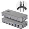 StarTech.com Docking station USB-C per doppio monitor, doppio DisplayPort MST Dock 4K 60Hz, ricarica laptop con alimentazione 100W, 1GbE, senza driver, dock multi-monitor, Windows, cablato, USB 3.2 Gen 2 (3.1 Gen 2) Type-C, 100 W, 10,100,1000 Mbit/s, …