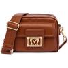 Love Moschino BORSA GRAIN PU CASTAGNA