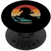 Mythical Creature Apparel for Unicorn Lo Vintage Unicorno Retro Tramonto Fantasia Grafica Donna PopSockets PopGrip Adesivo