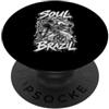 Roda Ginga Capoeira Music Flow Gift Game Soul of Brazil maglietta da combattimento di Capoeira Roda PopSockets PopGrip Adesivo