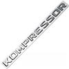 XCBW Kompressor Emblema del compressore cromato per auto, adatto per Mercedes CLK SLK SL CLS ML GL A B S Class