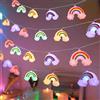 RECUTMS Striscia di luci arcobaleno da 3 m, 20 LED, colorate | Ghirlanda luminosa a batteria, impermeabile e resistente, per ragazze, regalo per camera dei bambini, cameretta dei bambini