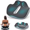 Mapille Cuscino Sedia Ufficio, Sedia Ergonomica Ortopedico con Maniglia a Fori, Cuscino Memory Foam Ciambella Antidecubito Traspirante, Cuscino per Sedile Auto Rotelle Gioco Rilievo Coccige (Grigio)