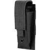 Gexgune Porta caricatore tattico singolo per pistola - Compatibile con system MOLLE, porta caricatore aperto per caricatori universali per pistola, adatto a calibri 9 mm, .40 e .45 - Nylon 600D (Black)