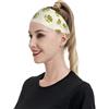 Anceky Fasce sportive Tree Frog per donne e uomini, fasce larghe antiscivolo per capelli da donna, fasce elastiche antisudore, fasce per la testa per donne e uomini per esercizi di yoga