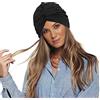 FakeFace Cuffia da bagno da donna in tessuto turbante per spiaggia piscina cappello da nuoto protezione capelli turbante elastico per salone sauna per capelli lunghi e corti