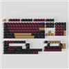 Sumgsn Set di 173 copritasti stampati a doppia iniezione con profilo cherry, per tastiera meccanica a 61/64/87/104/108 tasti con interruttori cherry Mx e layout ISO ANSI, rosso (Red Samurai)