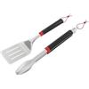Weber Set di Utensili per Barbecue, 2 Pezzi, Composto da Pinza e spatola, Impugnatura Confortevole, Lavabile in lavastoviglie (3401326)