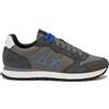 SUN 68 SUN68 Tom Solid Sneakers Uomo in Pelle e Tessuto Grigio Scuro Z46101-47