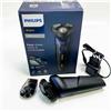 Philips Shaver Series 5000 - Rasoio elettrico wet & dry per uomo in blu metallizzato con rifinitore di precisione e custodia morbida (modello S5465/18)