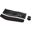 Amazon Basics Set tastiera e mouse wireless ergonomico Amazon Basics con layout tedesco, nero, comfort;