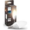 Philips Hue White Candela Smart LED, Attacco E14, 5.5W, Luce Bianca Calda, Dimmerabile, Controllo con Bluetooth e Hue App, Funziona con Alexa, Google Assistant e Apple HomeKit