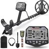 OneAmg Metal Detector Professionali, Metaldetector per Adulti e Bambini, 5 Modalità Bobina Impermeabile IP68 Metal Detector Portatile con Cuffie, Pala Scavatrice e Zaini