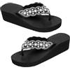 COLLBATH sandali di perle tacchi per le donne fondo spesso flop summer shoes for women scarpe estive scarpe da spiaggia da esterno Materiale superiore: pu artificiale bianca