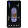 LEEFAI Pro Fingerboard, set completo da 34 x 96 mm, tavola in legno di acero, stampa UV, grafica 4.0 truck e 5 ruote in uretano 65d, Op3ra Oriented Vibes