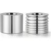 VEVOR Set di Ricambio per Laminatoio da 1 Rullo Semicircolare e 1 Piatto, Accessori per la Creazione di Gioielli, Scanalature di 7 Misure, in Acciaio Legato, per Artigianato con Oro Argento e Rame