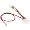 InLine® 33327 Cavo adattatore per scheda madre, da presa Molex a 2 pin a spina doppia a Y da 5,25", 0,3 m