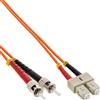 InLine® 82604 Cavo duplex LWL, SC/ST, 62,5/125µm, OM1, 0,5 m