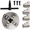 RATTMMOTOR Mandrino autocentrante a 4 ganasce K12-125mm con mandrino chiave per fresatrice per incisione rotore CNC