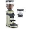GRAEF. GRAEF Macinacaffè elettrico EliteGrindX CM8007, macinacaffè a cono in acciaio inox, macinacaffè portafiltro, illuminazione LED, macinatura pulita, 128 watt