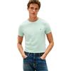 Tommy Hilfiger T-Shirt Uomo Maniche Corte Stretch Slim Fit Scollo Rotondo, Verde (Crushed Mint), XL