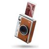 Fujifilm instax mini EVO Hybrid camera and smartphone printer, BROWN Brown mini camera on