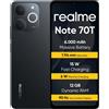 realme Note 70T Smartphone 4+256GB, Batteria da 6.000 mAh, Ricarica rapida da 15