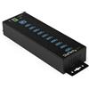 StarTech.com Hub USB 3.0 a 10 porte con alimentatore - Hub industriale USB-A in