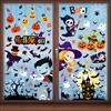 YIHELU Adesivi per Halloween, 9 Fogli 101 PZ Adesivi per Finestre di Halloween Set di Adesivi Riutilizzabili, Decorazioni per Feste di Halloween