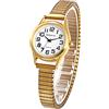 JewelryWe Orologio al Quarzo Elastico da Donna: Numeri Grandi Facile da Leggere Orologio da Polso Cinturino in Acciaio Inssidabile Orologio Analogico Regalo per Lei Anzianni