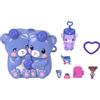 Polly Pocket Bambole e Playset, Cofanetto Amiche Mirtillo | Giocattolo da viaggio portatile, 1 mini bambola, animale domestico, accessori ispirati alla frutta, JKC48