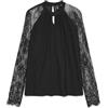 Vero Moda Vmmilla LS Lace Top Ga Jrs Noos, Nero, S