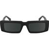 CALVIN KLEIN Jeans Unisex Adult Sunglasses CKJ25608S - Black with Solid Grey Lens