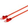 S-CONN maximum connectivity S/CONN cavo di rete a massima connettività-RJ45 cavo patch U/UTP con cavo grezzo Cat.7 rosso 0,5 m (08-35014)