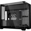 Lian Li 011 Vision O11 VISION-M, torre media, PC, nero, Micro ATX, Mini-ITX, design a tema felino, vetro temperato, alluminio, gaming