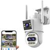 OEM Telecamera di sicurezza esterna, risoluzione HD 8MP, zoom ottico 10x, fotocamera 8MP
